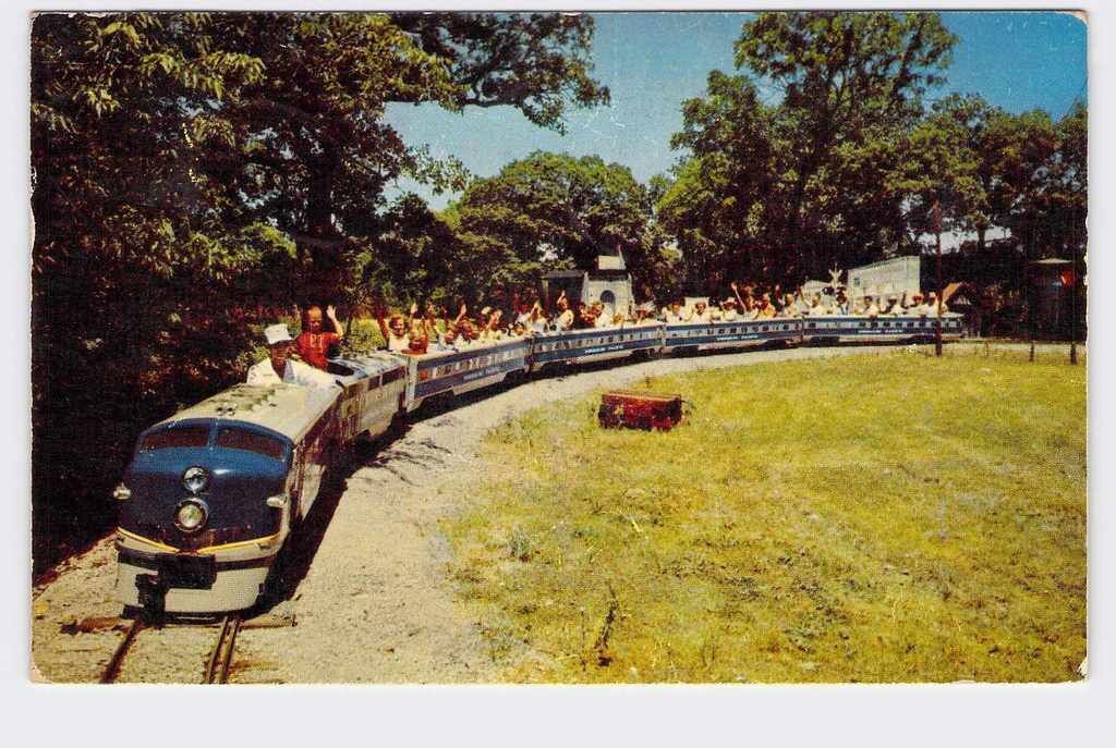 PPC Postcard MO Missouri Kansas City Swope Park Miniature Streamliner 1/5 Scale