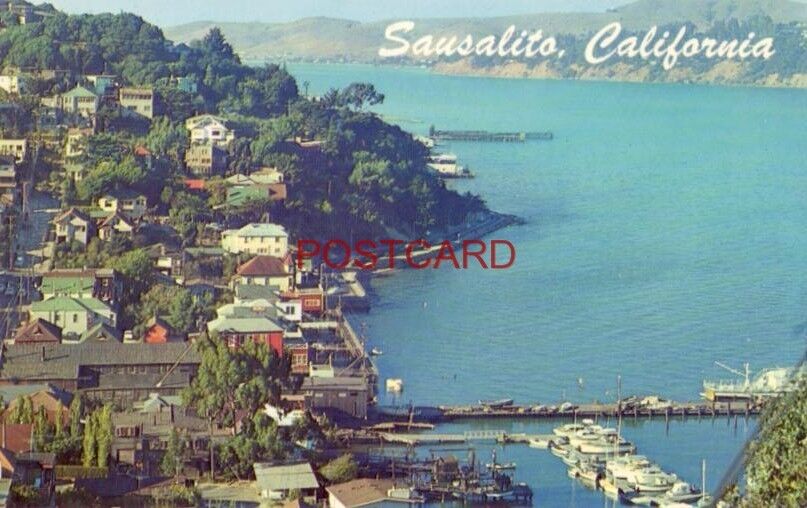 SAUSALITO, CALIFORNIA as viewed from one of many surrounding summits