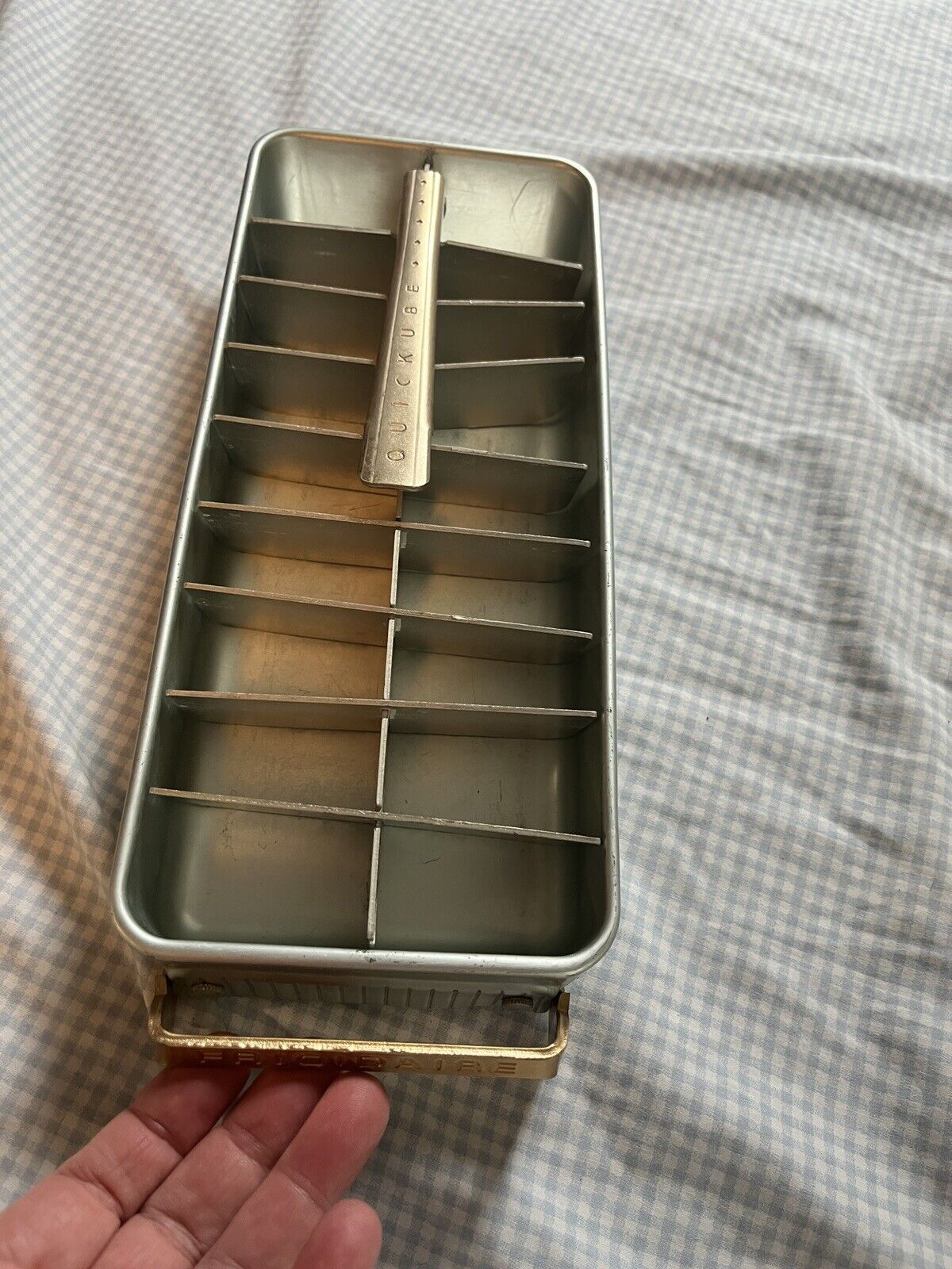 Vintage Frigidaire Quickcube Ice Tray, Aluminum. Good Condition