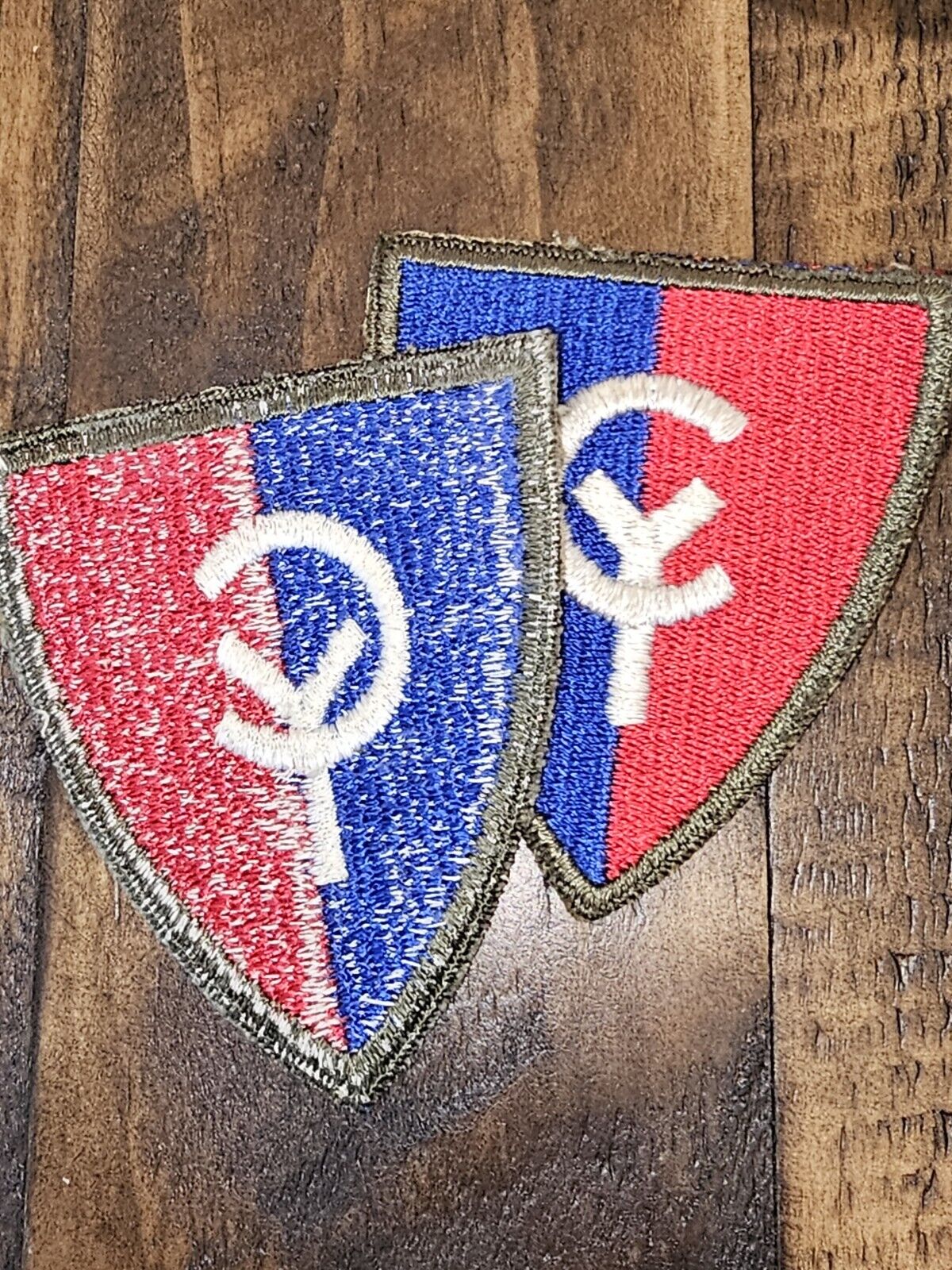 WWII US Army 38th Infantry Division OD Border Cut Edge Patch L@@K One Only 