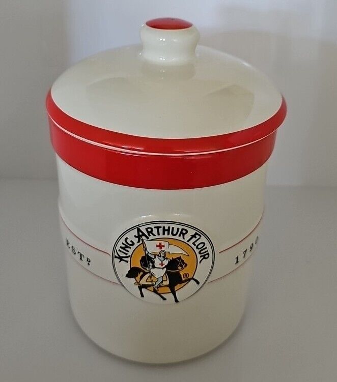 Pristine King Arthur Flour Classic Logo Embossed Sourdough Starter 1 qt Crock