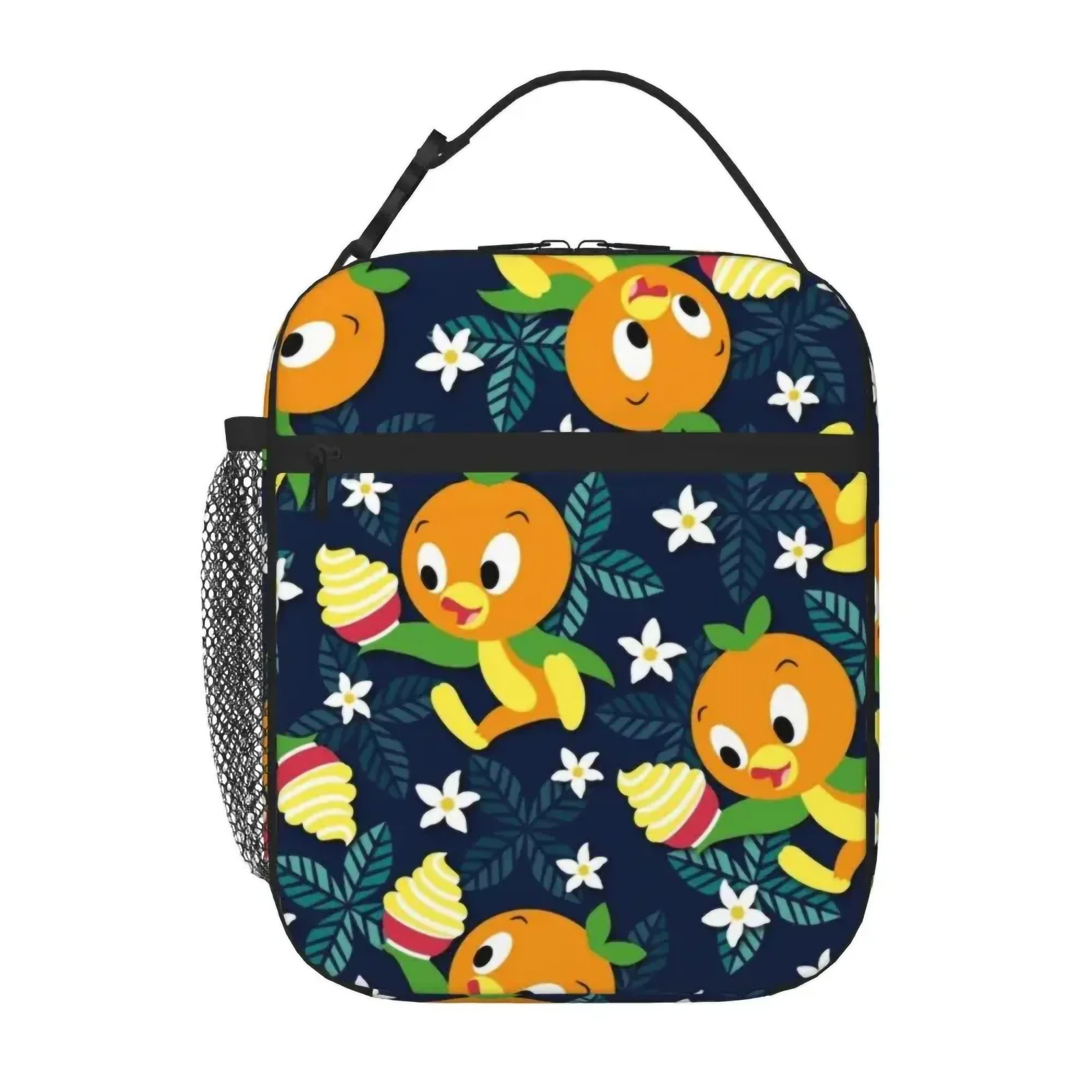Disney Orange Bird Insulated Lunch Bag Navy Blue w/ Dole Whip Magic Kingdom NEW