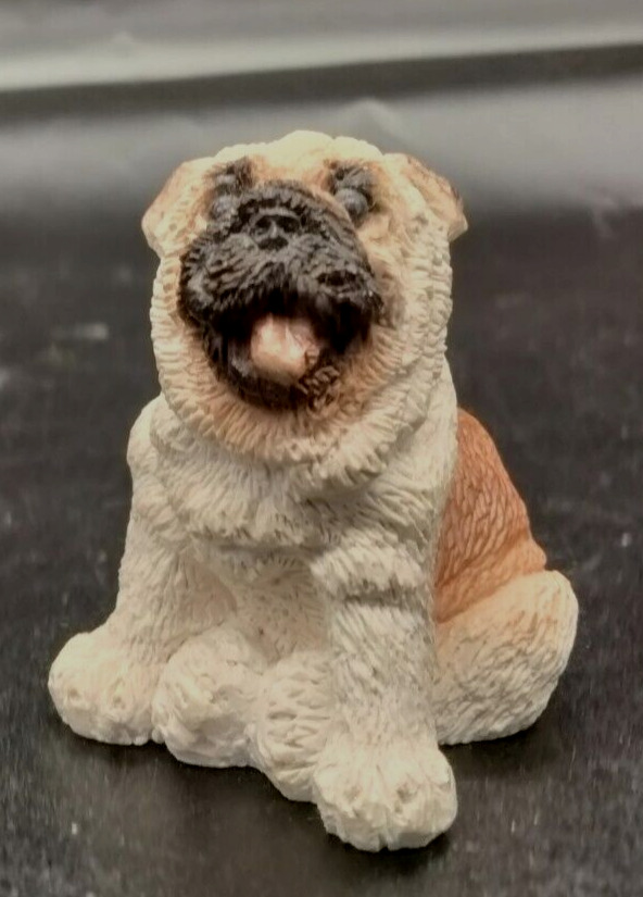 Stone Critters English Bulldog Puppy Figurine Sitting Vintage 1993 SCL 028