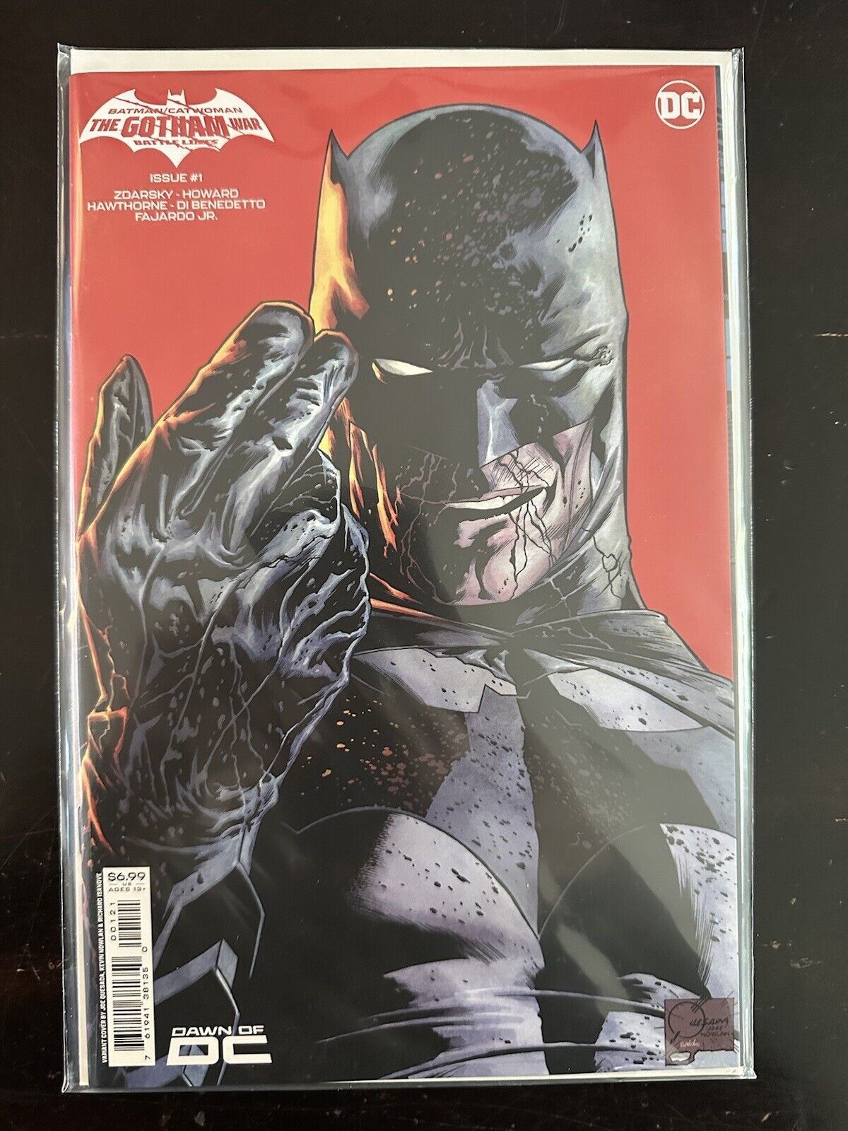 Batman Catwoman The Gotham War Battle Lines #1 Cover B Joe Quesada Card Stock Va