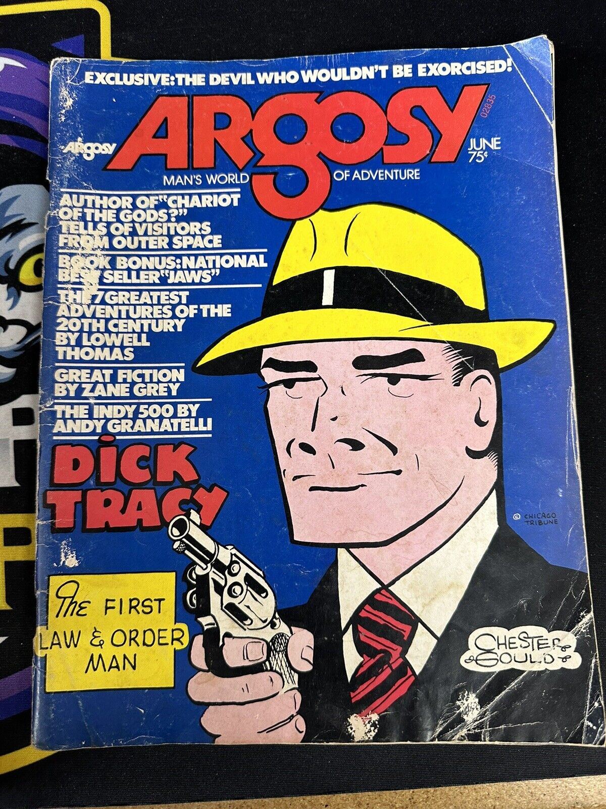 Argosy 6/1974-Popular-Chester Gould-Dick Tracy-Zane Grey-Peter Banchle
