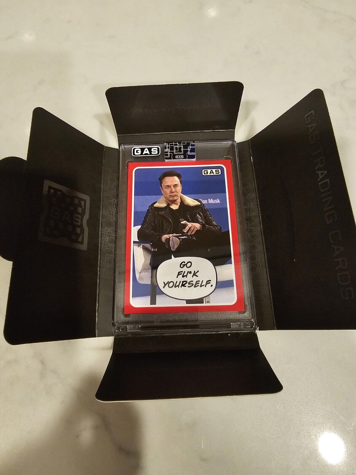 2023 GAS G.A.S. Elon Musk Card Factory Sealed Limited Go GFY Yourself