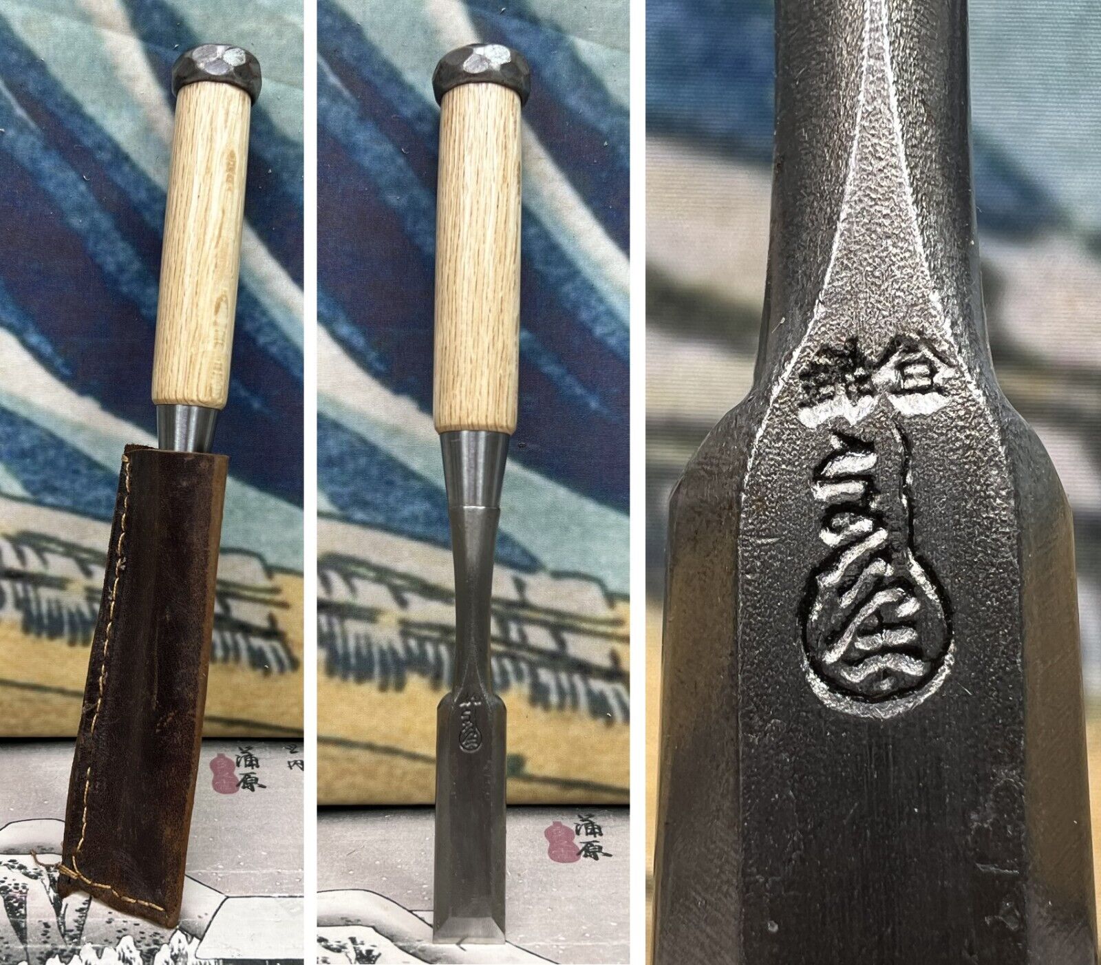 Japanese Vintage Chisel  Nomi made by famous blacksmith Ryu /f21