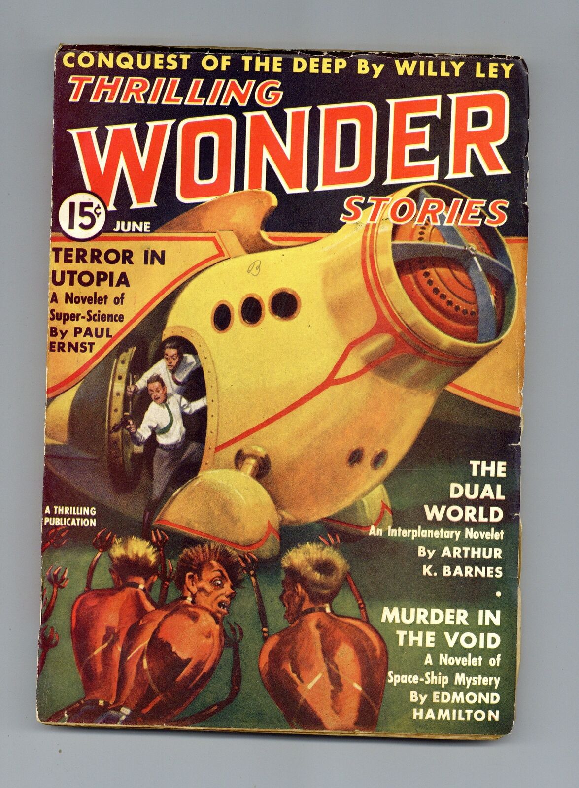 Thrilling Wonder Stories Pulp Jun 1938 Vol. 11 #3 FR