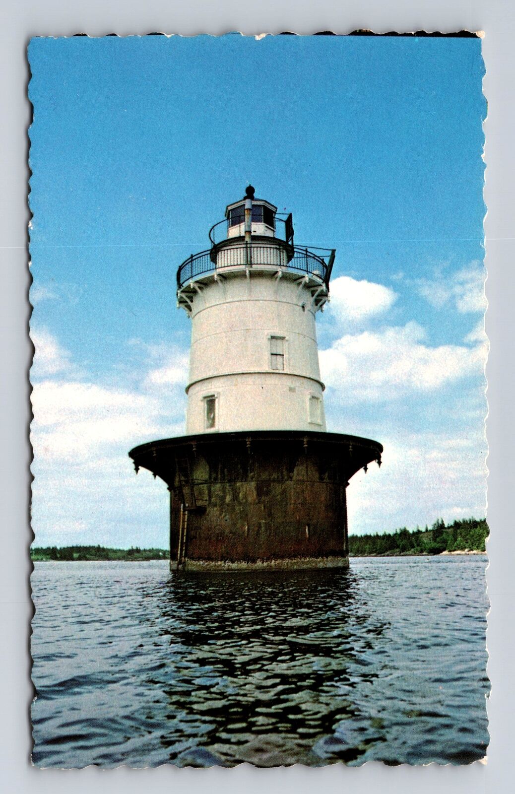 Vinalhaven ME-Maine, Goose Rocks Light, Antique, Vintage Souvenir Postcard