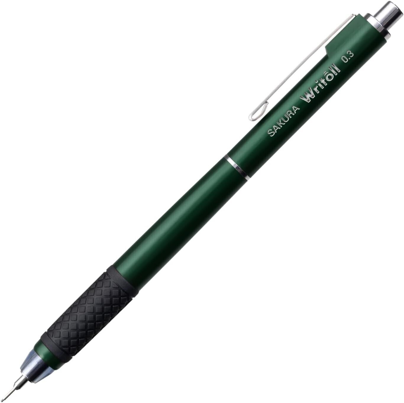 SAKURA Writoll Double push knock Drafting Mechanical Pencil 0.3mm Green JAPAN
