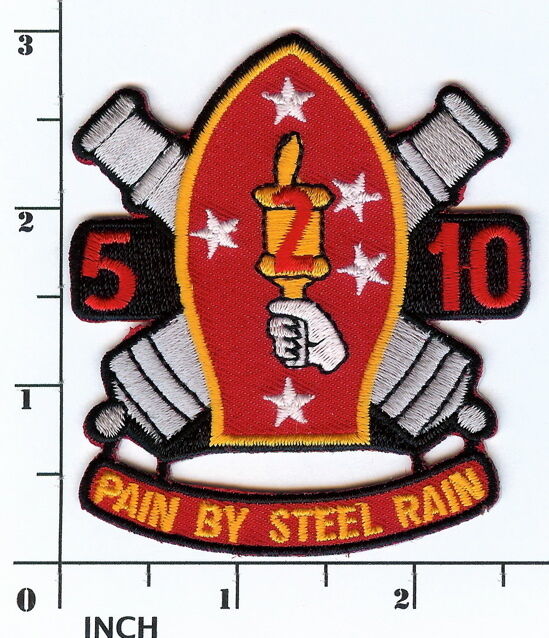 USMC 5/10 ARTILLERY  5th Battalion/10th Marines PATCH Iraq OIF 5th Bn/10th Mar