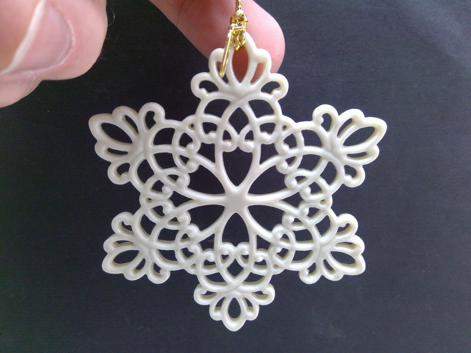 Lenox 1997 Pierced Snowflake Christmas Ornament - NO BOX
