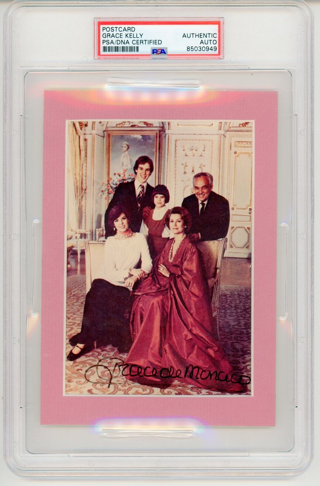 Grace Kelly (Princess of Monaco) ~ Signed Autographed Postcard Photo ~ PSA DNA