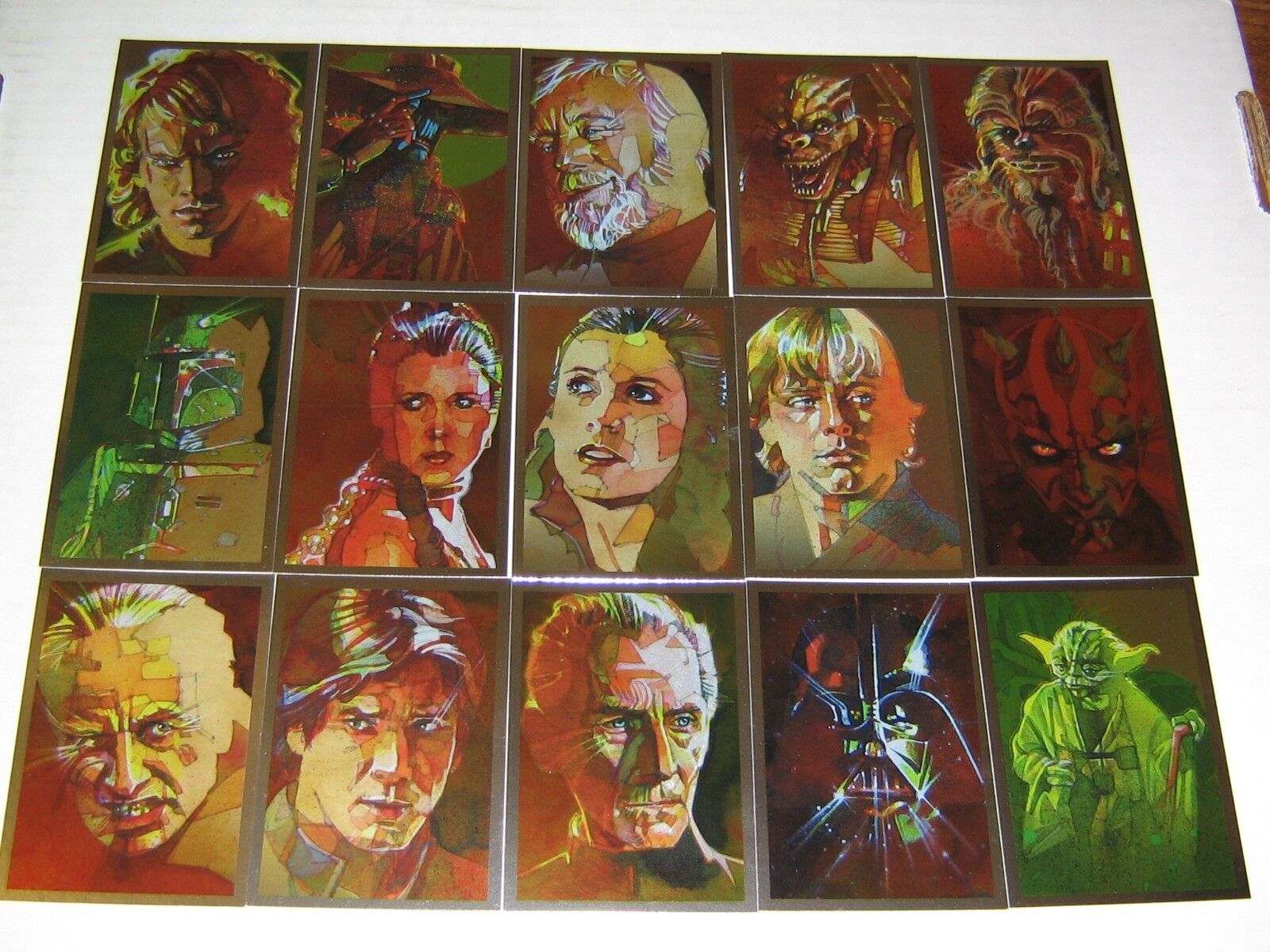 2012 Star Wars Galaxy Series 7 Silver Foil Insert Cards 1-15 YOU-PICK NM