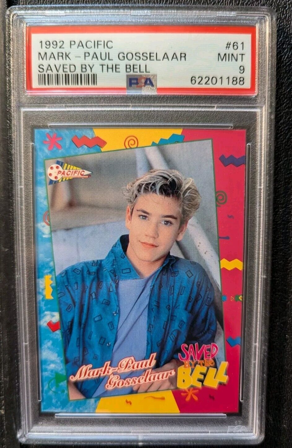 1992 Pacific Saved by the Bell #61 Mark-paul Gosselaar Rc PSA 9 None Higher