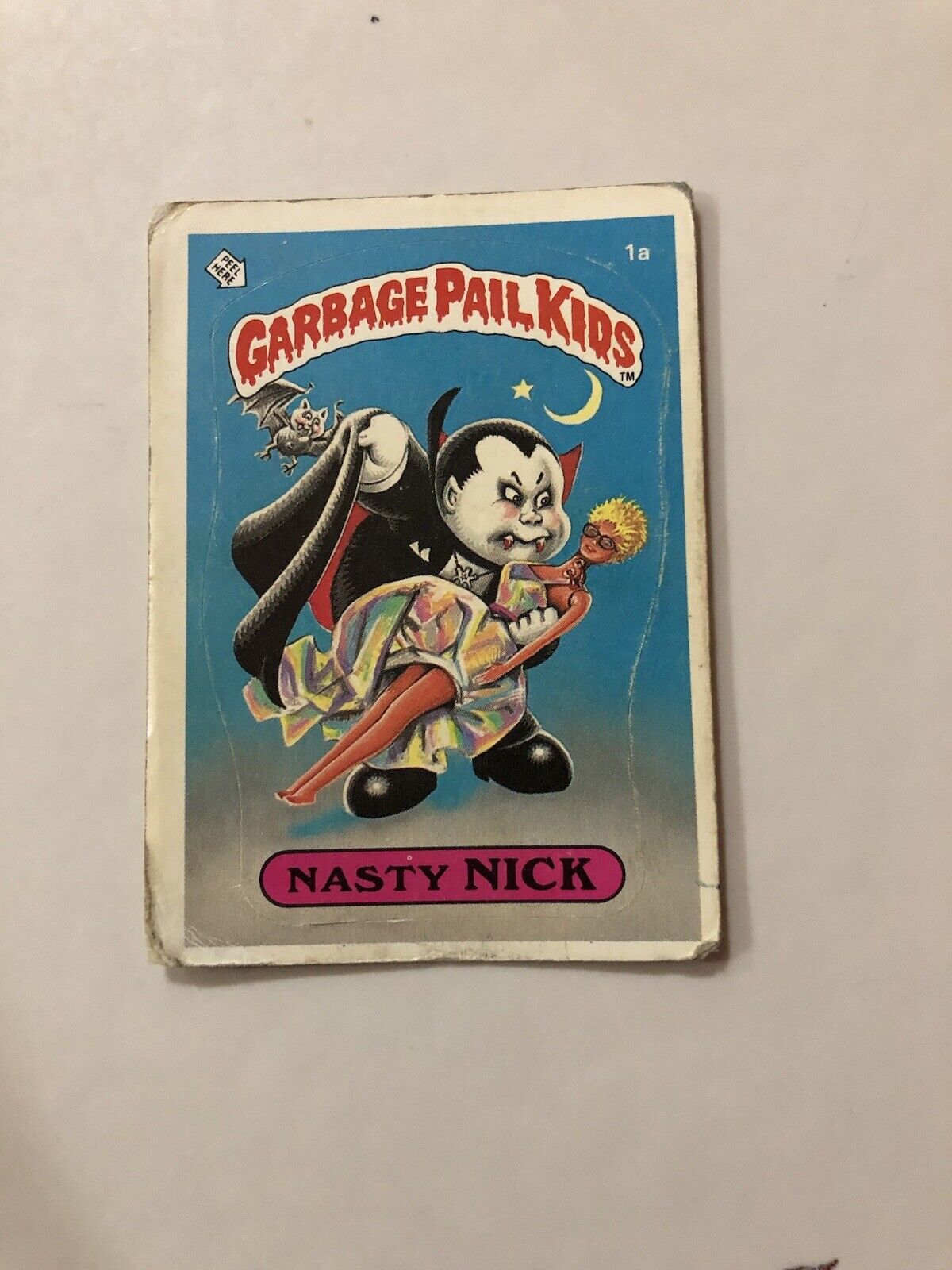Vintage 1985 GPK Nasty Nick #1a