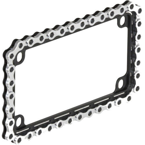 Bell Automotive 22-1-46497-8 Universal Motorcycle Chain License Plate Frame
