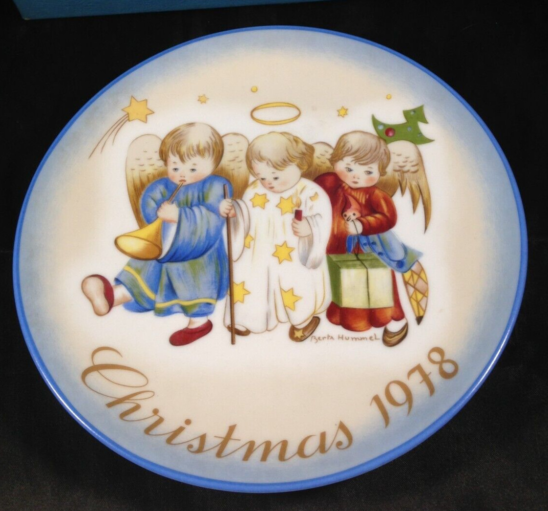 Vintage Hummel Christmas Collectors Plate 1978 A Heavenly Trio