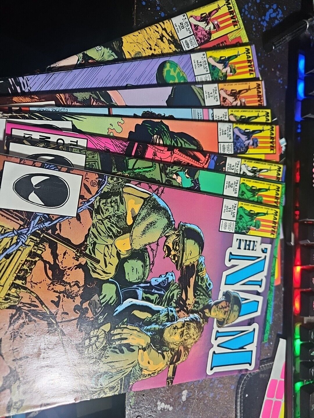 Lot of 8 The Nam Marvel Comics