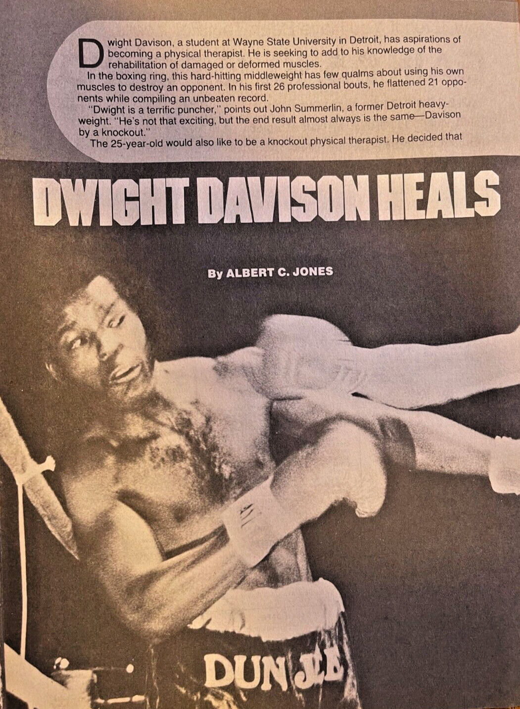 1980 Boxer Dwight Davison illustrated