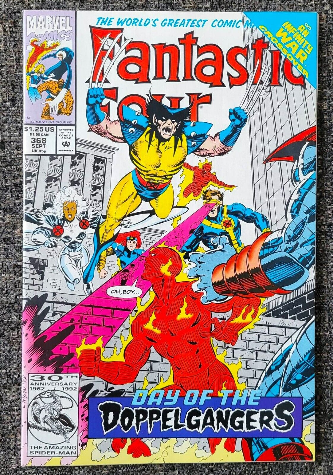 Fantastic Four #368 (V-1) 1992 VF+/NM. Beautiful high grade book