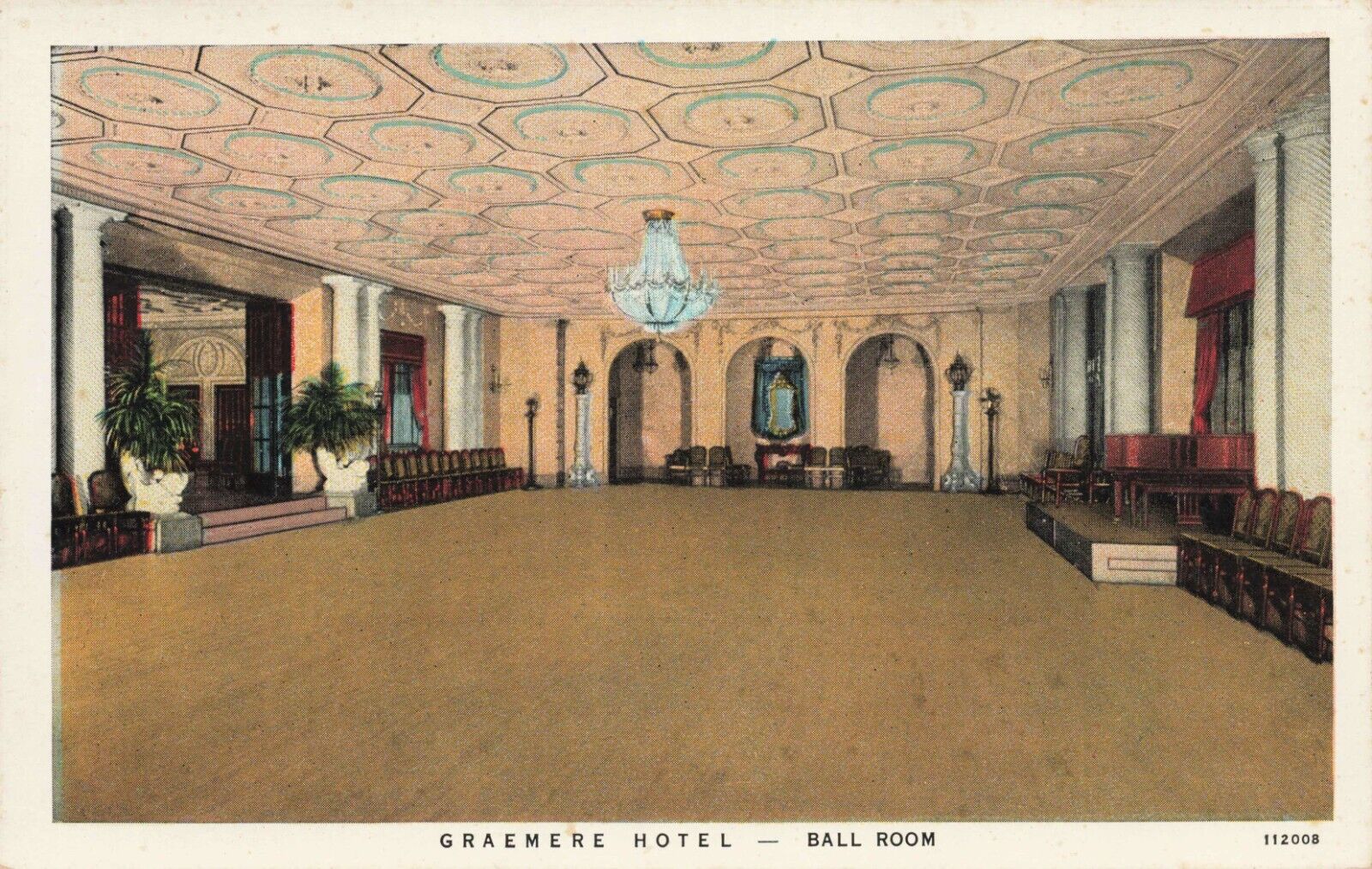 Graemere Hotel Ball Room Chicago Post Card PC 1.13