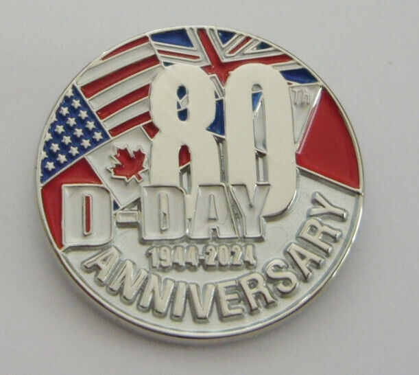 D-DAY 80th ANNIVERSARY (Enamel Badge / Pins)
