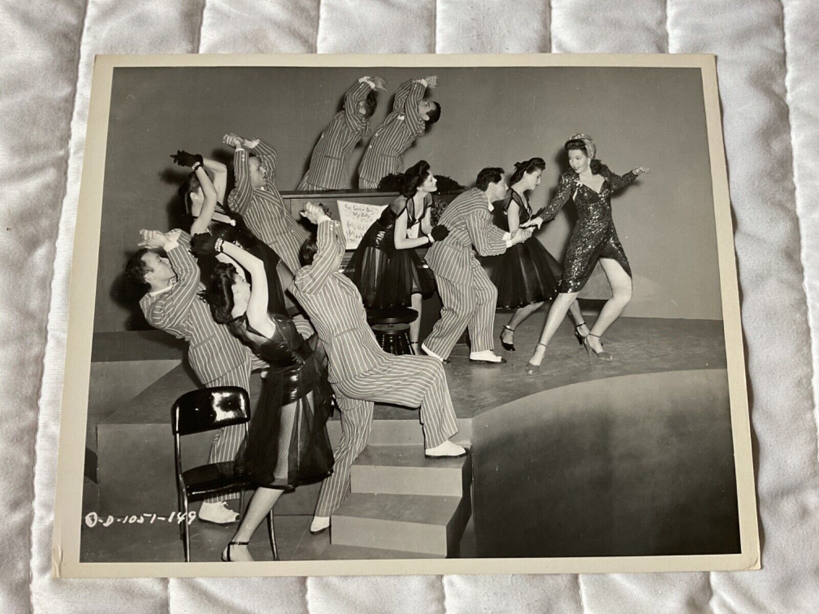 1944 ANN MILLER  DANCING ORIGINAL BLACK & WHITE DBLWT PROMO PHOTO