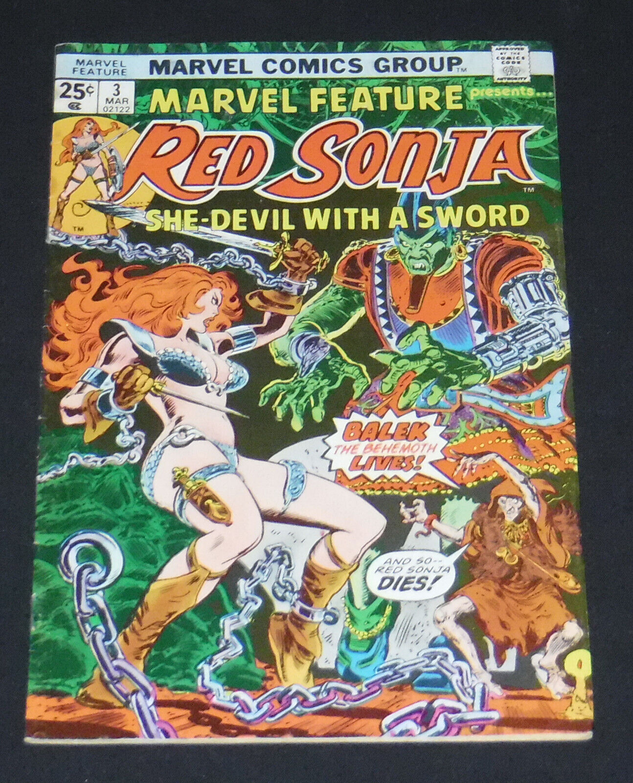 MARVEL FEATURE Presents RED SONJA #3 1975 