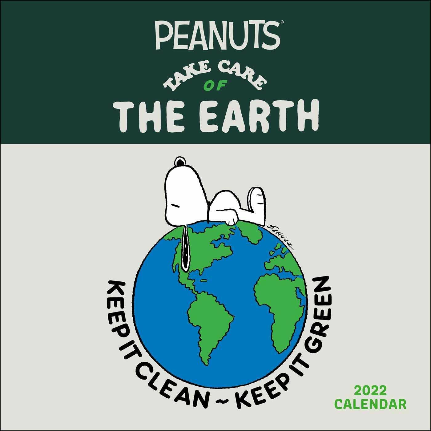 Andrews McMeel Peanuts 2022 Wall Calendar: Take Care of the Earth     w