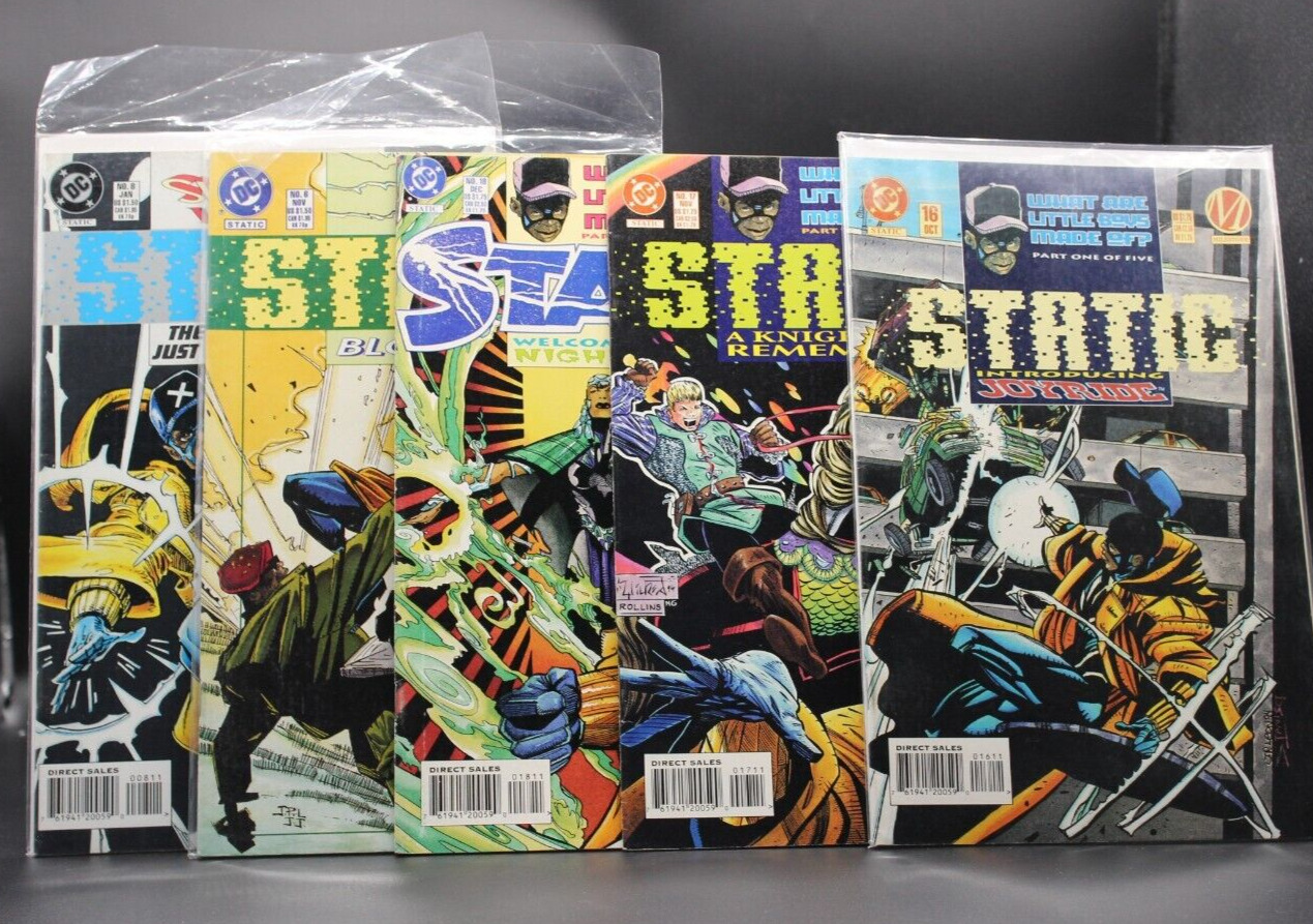Static #16 DC | Milestone Comic Book Lot Of 5 Books