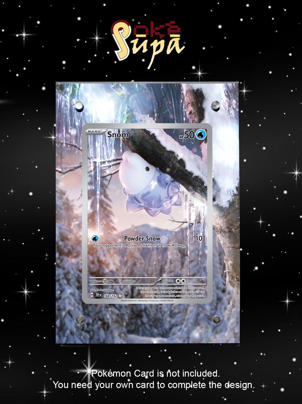 Snom 168/162 - Pokémon Temporal Forces - Magnetic Card Case+Artwork+Stand