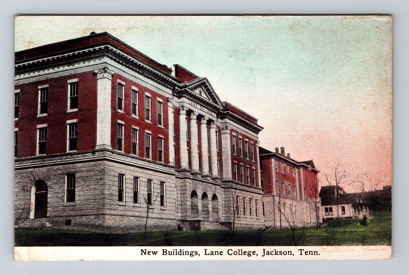 Jackson TN-Tennessee, New Buildings, Lane College, Vintage Postcard
