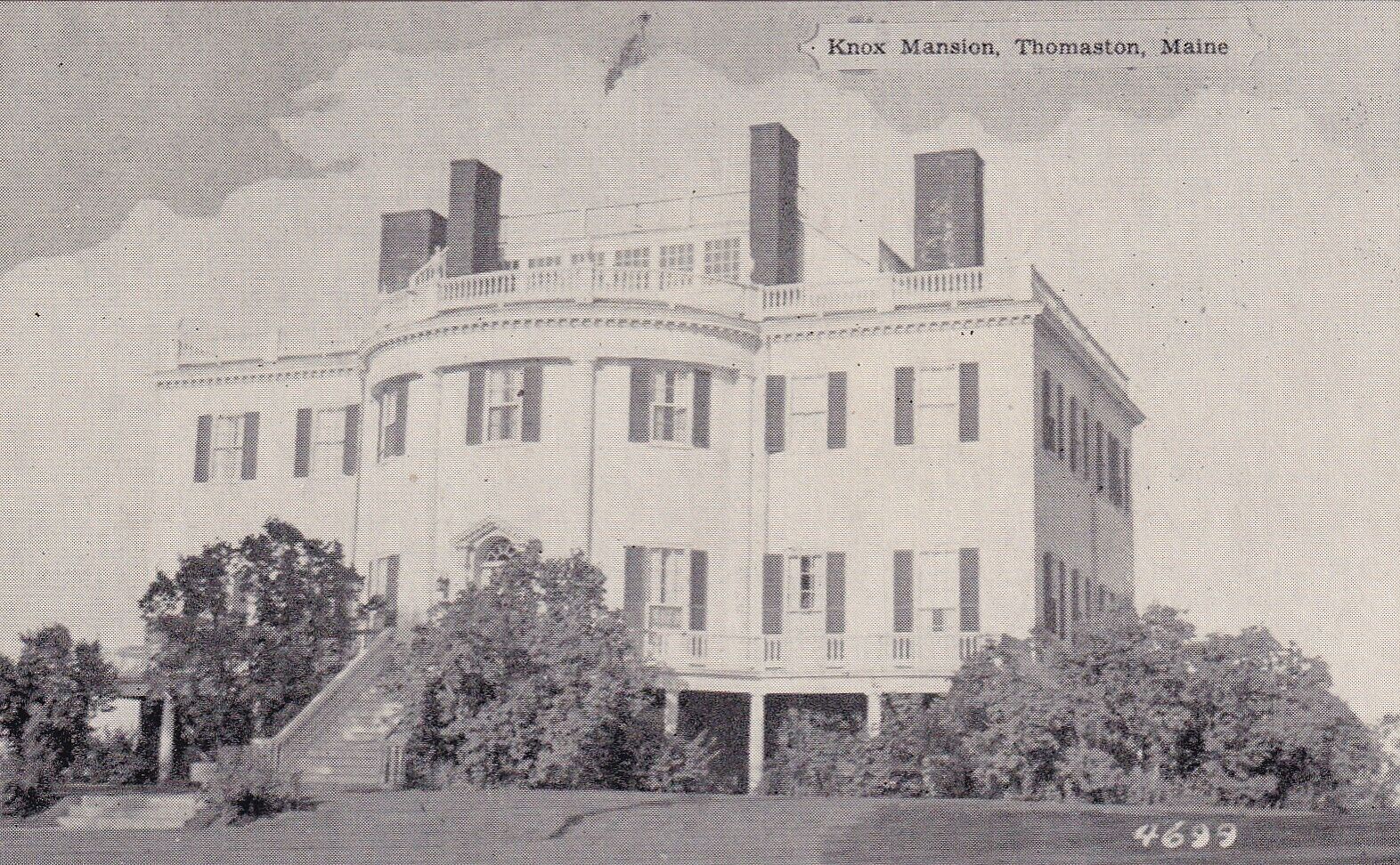 Thomaston Maine ME Knox Mansion Postcard C23