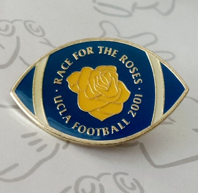 Race for the Roses Vintage UCLA Bruins Football 2001 Pinback Lapel Pin