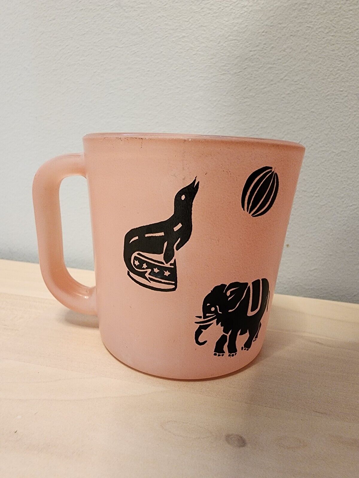 MCM 1950’s Pink Circus Theme Mug