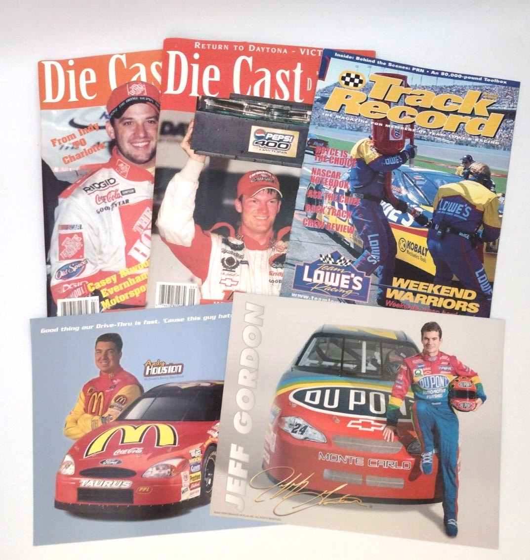 Die Cast Digest Car Magazine Nascar 10th Anniversary, Mini Posters, Track Record