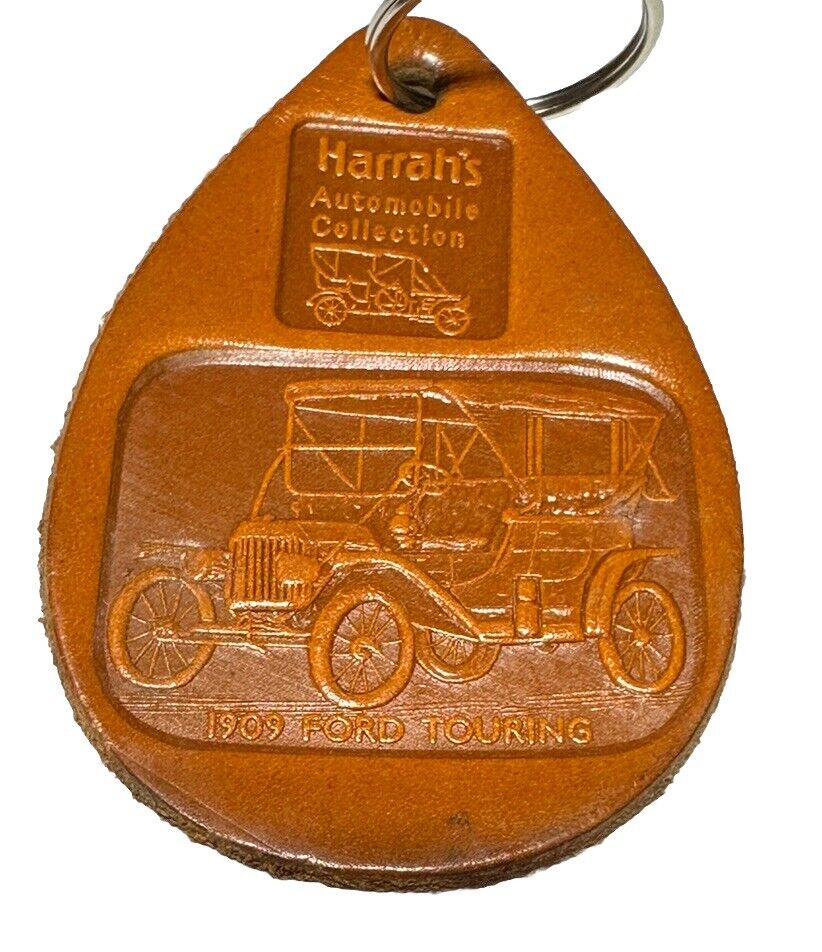 Vintage Harrah’s Automobile Collection 1909 Ford Touring Auto Car Motor Keychain