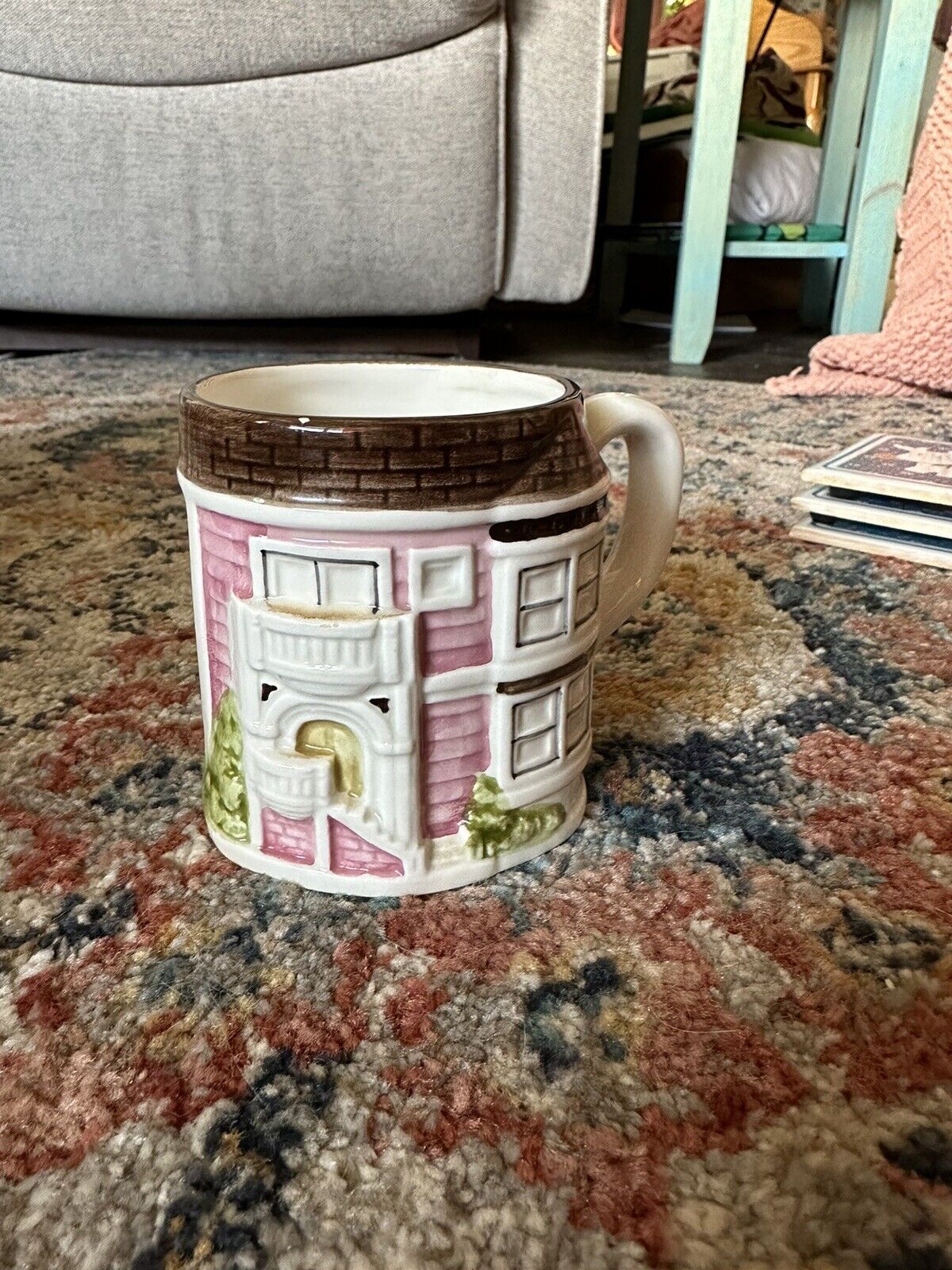 Otagiri  Japan Hand Painted Home 3D Embossed Coffee Tea Mug Cup