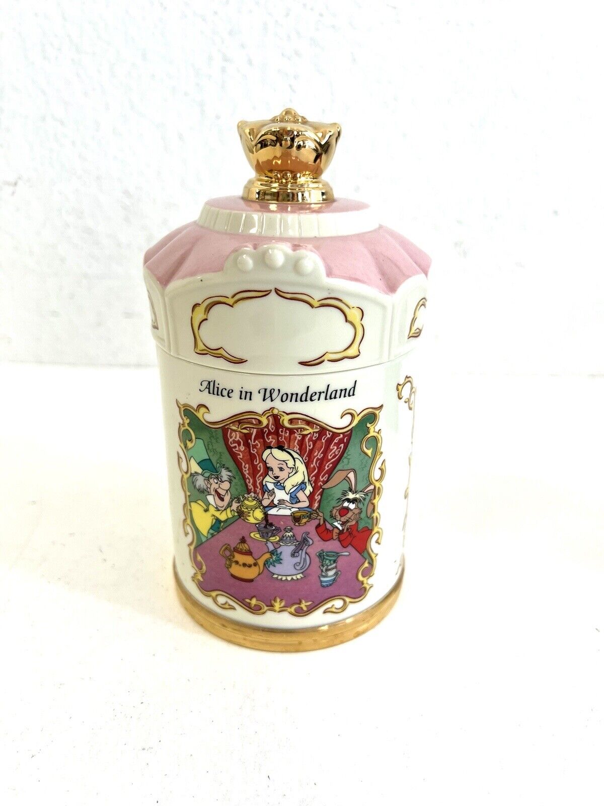 Lenox Alice in Wonderland Tea Canister Animated Classics Disney 1997 MINT