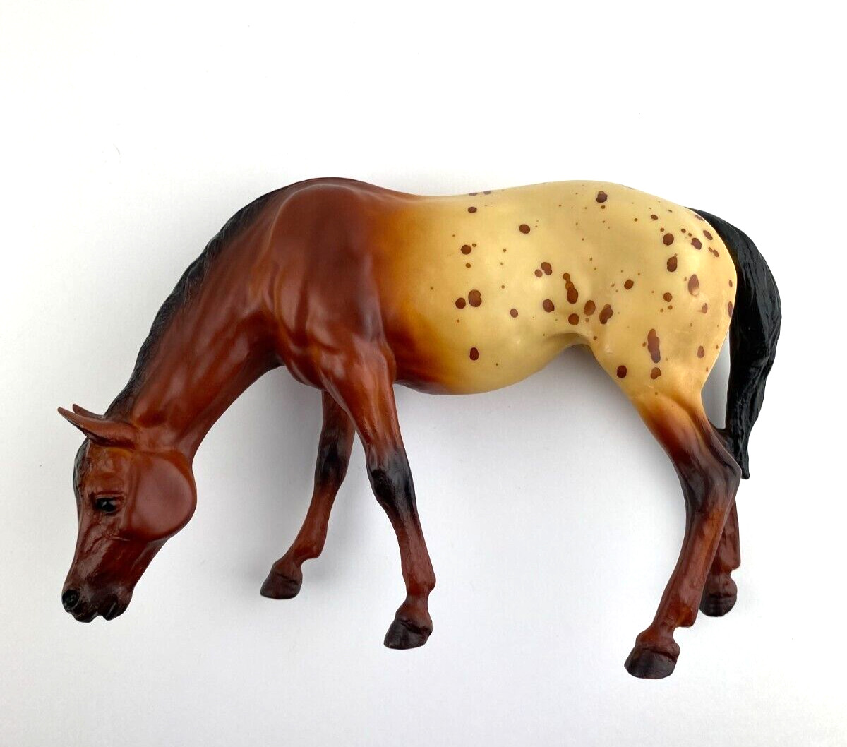 Breyer Molding Grazing Mare Horse Figurine Red Bay Blanket 1989 #494155 Sears 