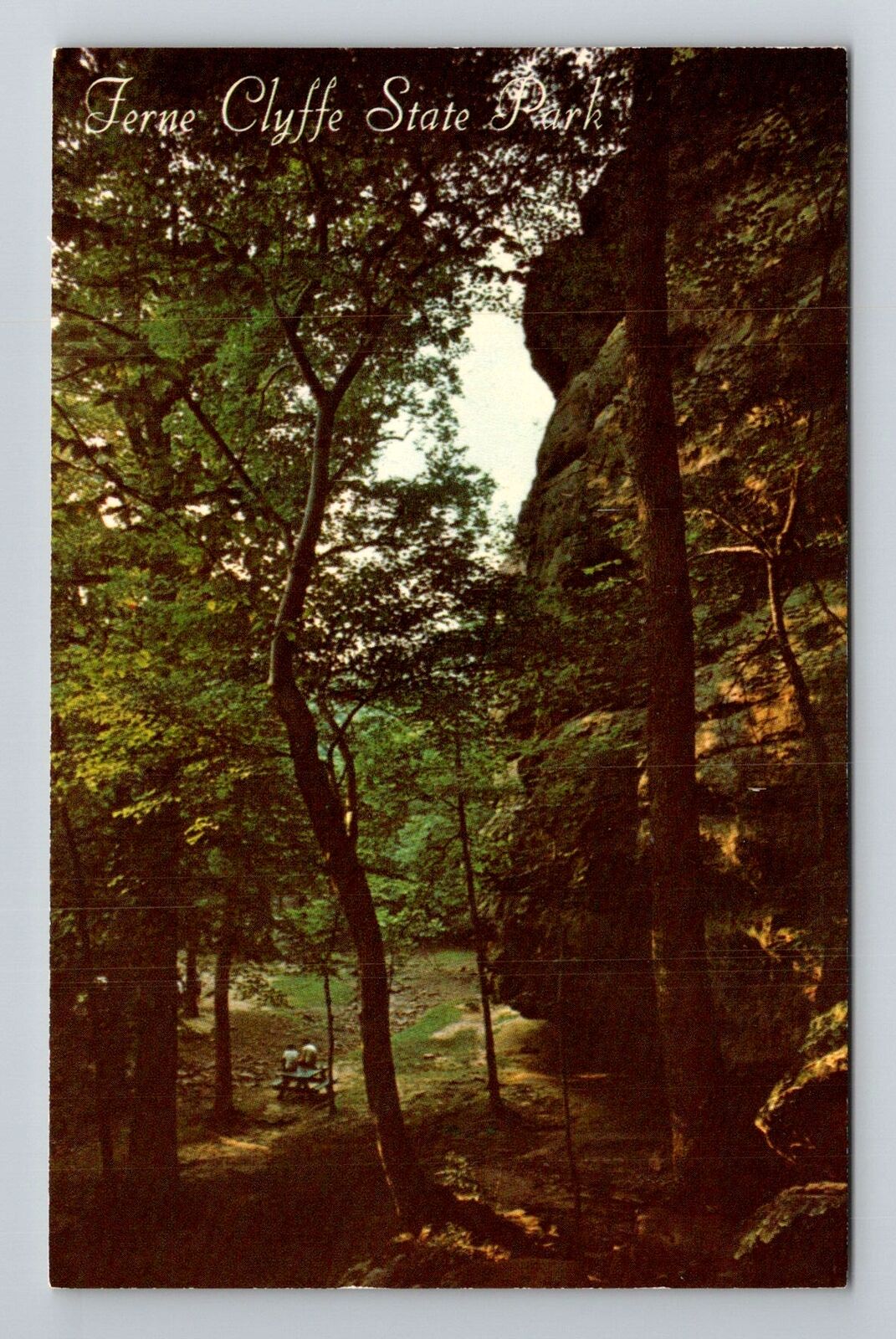 Goreville IL-Illinois, Ferne Clyffe State Park, Antique Vintage Postcard