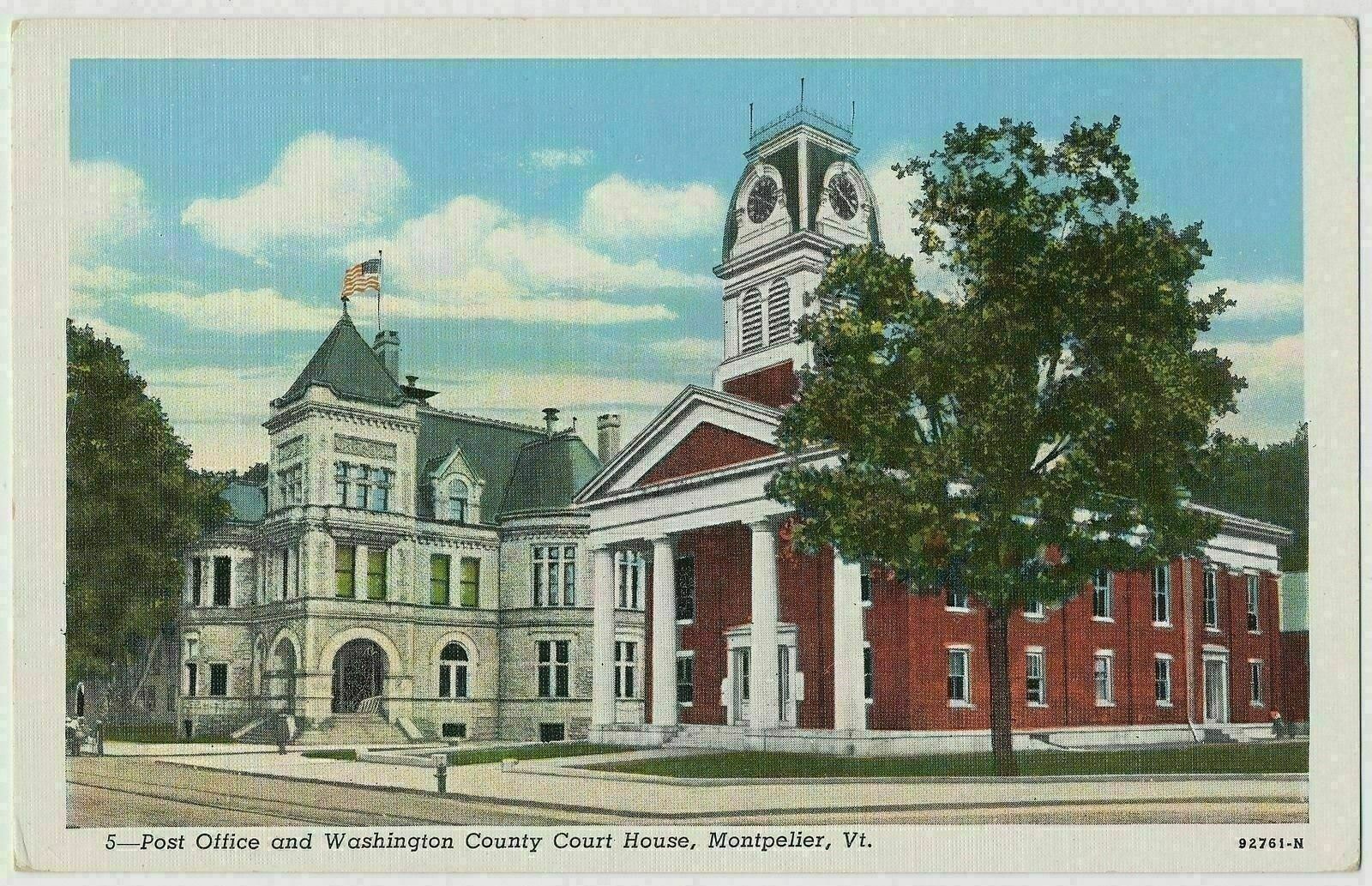 Washington County Court House and Post Office, Montpelier, Vermont