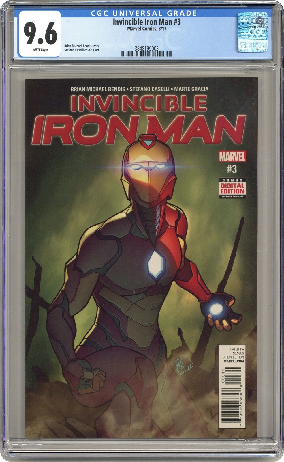 Invincible Iron Man #3A Caselli CGC 9.6 2017 3848199003
