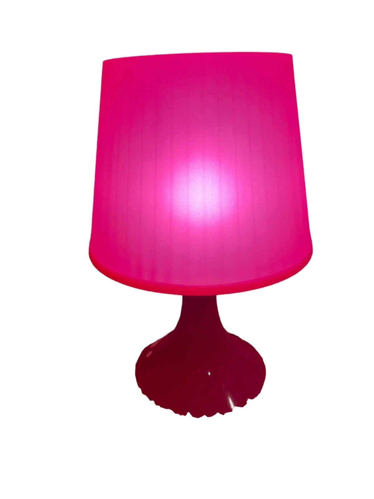 Vintage IKEA pink Lampan lamp with a transparent fuchsia base Mood Lamp