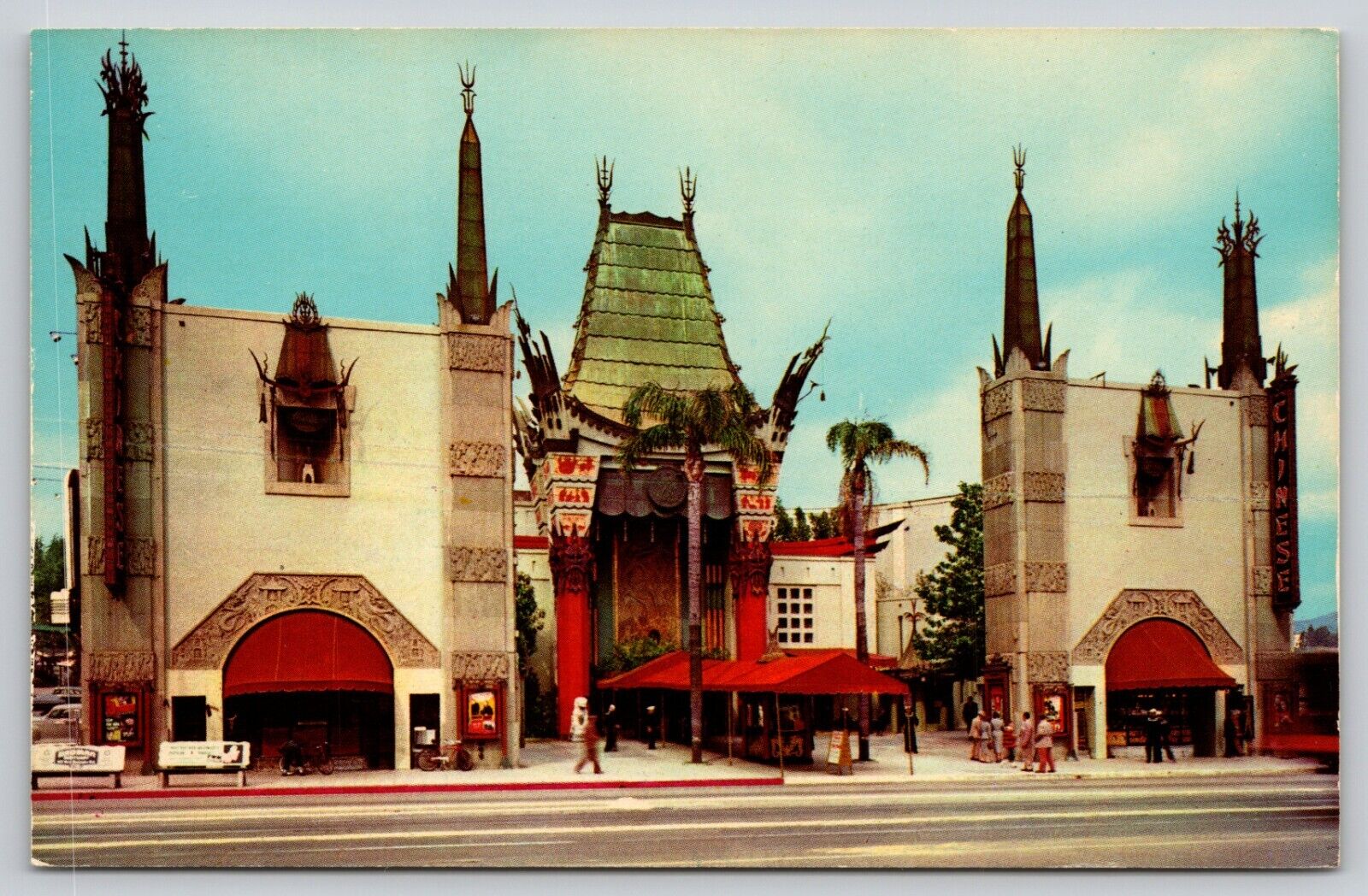 Postcard California Grauman\'s Chinese Theatre Hollywood Blvd UNP B5