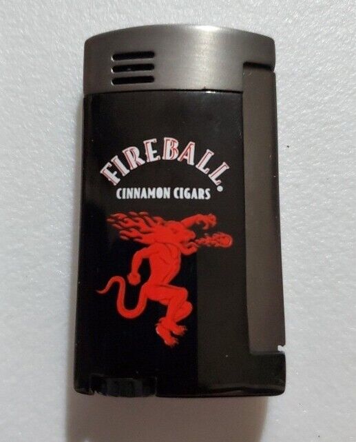 Fireball Torch Lighter Red/Black Fireball Cinnamon Cigars-Brand New In Box