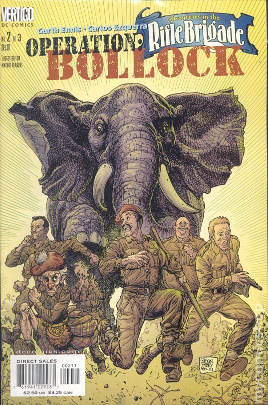 Adventures in the Rifle Brigade Operation Bollock #2 FN 2001 Stock Image