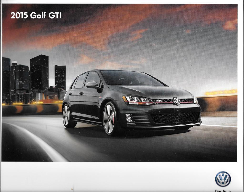 2015 15  VW Golf GTI  original Sales brochure MINT