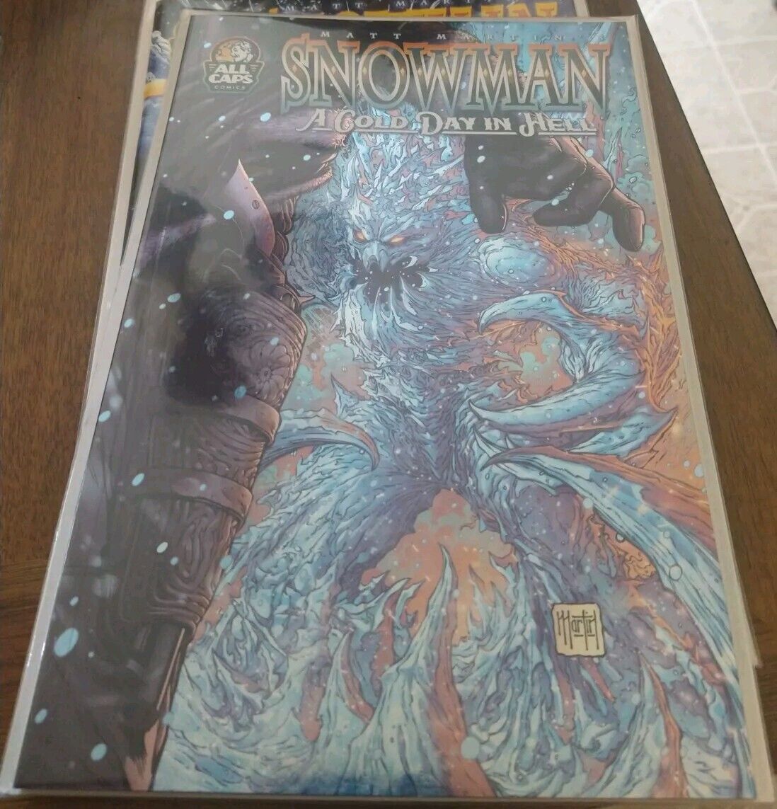 SNOWMAN : A Cold Day in Hell ALL CAPS COMICS Matt Martin Cover A with IGG Xtras